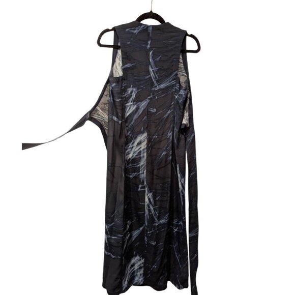 HALSTON HERITAGE Printed Double-Slit Dress - Medium - Picture 6 of 10